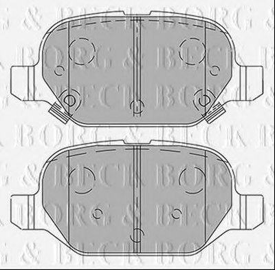Комплект тормозных колодок, дисковый тормоз BORG & BECK купить