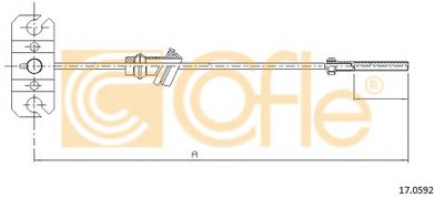 Трос, стояночная тормозная система COFLE купить