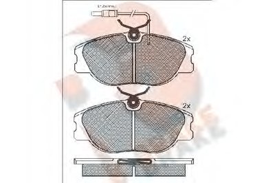 Комплект тормозных колодок, дисковый тормоз R BRAKE купить