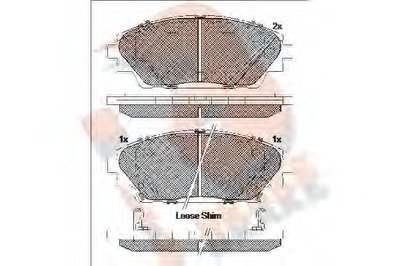 Комплект тормозных колодок, дисковый тормоз R BRAKE купить