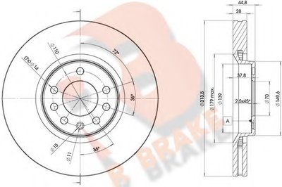 Тормозной диск R BRAKE купить