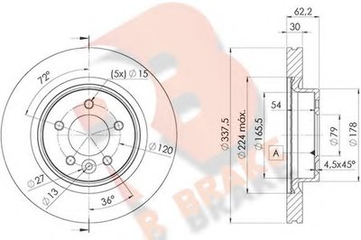 Тормозной диск R BRAKE купить