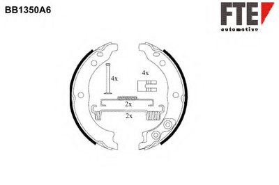 Комплект тормозных колодок, стояночная тормозная система FTE купить