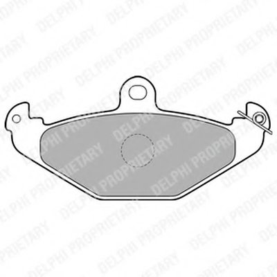Комплект тормозных колодок, дисковый тормоз DELPHI купить
