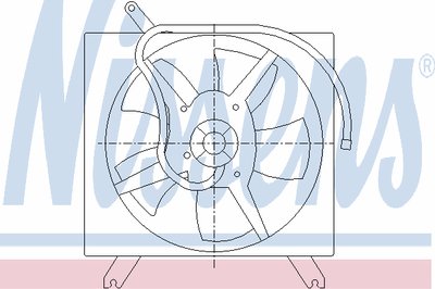 Вентилятор, конденсатор кондиционера NISSENS купить