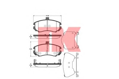 Комплект тормозных колодок, дисковый тормоз NK купить