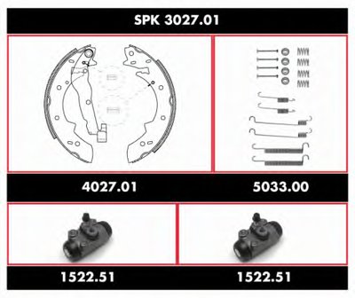 Комплект тормозов, барабанный тормозной механизм Super Precision Kit REMSA купить