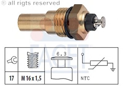 Датчик, температура охлаждающей жидкости; Датчик, температура охлаждающей жидкости; Датчик, температура охлаждающей жидкости FACET купить