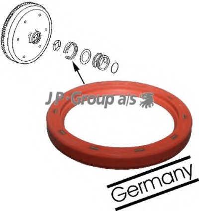 Уплотняющее кольцо, коленчатый вал DPH JP GROUP купить
