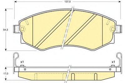 Комплект тормозных колодок, дисковый тормоз GIRLING купить