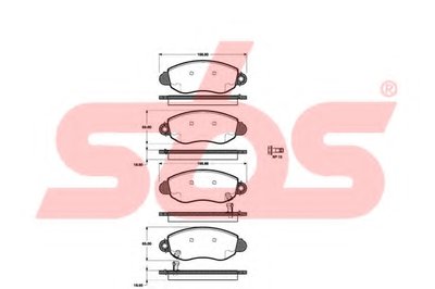 Комплект тормозных колодок, дисковый тормоз sbs купить