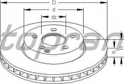 Тормозной диск TOPRAN купить