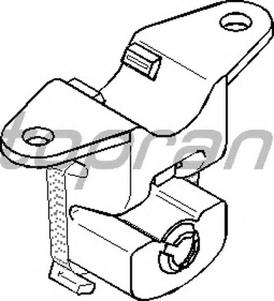 Кронштейн, глушитель TOPRAN купить