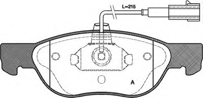 Комплект тормозных колодок, дисковый тормоз ADVANCE OPEN PARTS купить