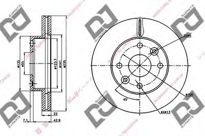 Тормозной диск DJ PARTS купить