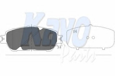 Колодки тормозные (передние) Toyota Camry/Lexus ES 01-08 (Akebono)