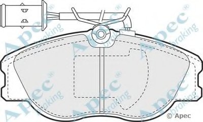 Комплект тормозных колодок, дисковый тормоз APEC braking купить