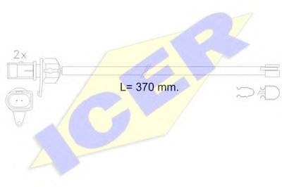 Сигнализатор, износ тормозных колодок ICER купить