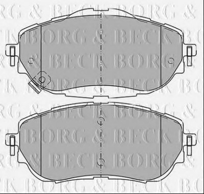 Комплект тормозных колодок, дисковый тормоз BORG & BECK купить