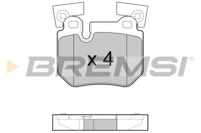 Комплект тормозных колодок, дисковый тормоз BREMSI купить