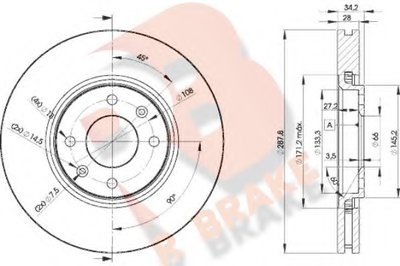 Тормозной диск R BRAKE купить