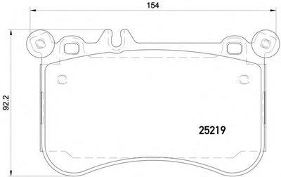 Колодки тормозные (передние) MB E-class (W212/S212) 09- /S-class (W221/C216) 05-13 (Brembo) Q+