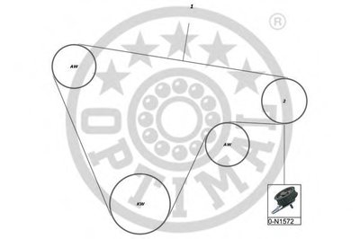 Комплект ремня ГРМ OPTIMAL купить