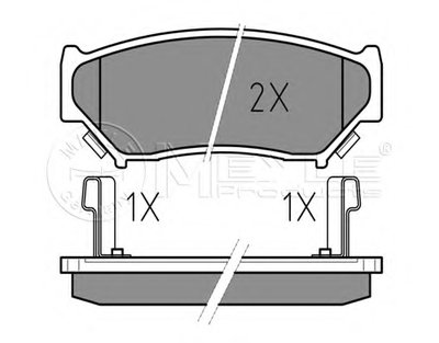 Комплект тормозных колодок, дисковый тормоз MEYLE купить