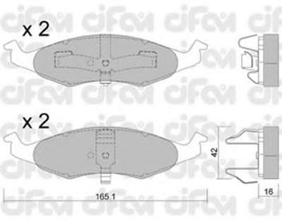 Комплект тормозных колодок, дисковый тормоз CIFAM купить