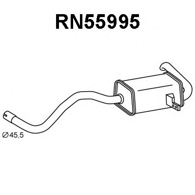 Глушитель выхлопных газов конечный VENEPORTE купить