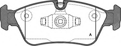 Комплект тормозных колодок, дисковый тормоз ADVANCE OPEN PARTS купить