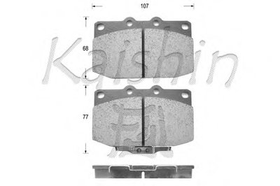 Комплект тормозных колодок, дисковый тормоз KAISHIN купить