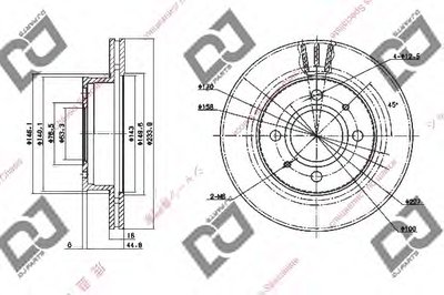 Тормозной диск DJ PARTS купить