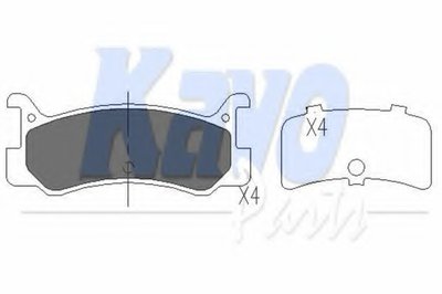 Комплект тормозных колодок, дисковый тормоз KAVO PARTS купить