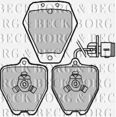 Комплект тормозных колодок, дисковый тормоз BORG & BECK купить