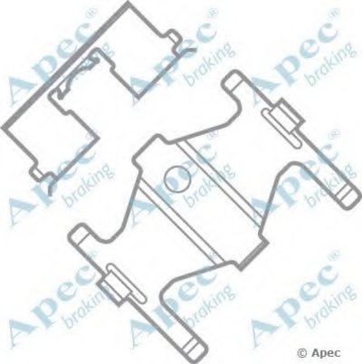 Комплектующие, тормозные колодки APEC braking купить