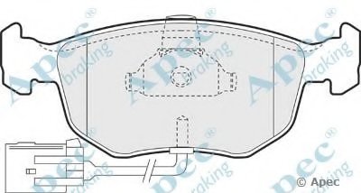 Комплект тормозных колодок, дисковый тормоз APEC braking купить