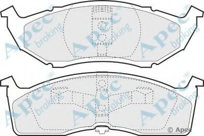 Комплект тормозных колодок, дисковый тормоз APEC braking купить