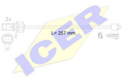 Сигнализатор, износ тормозных колодок ICER купить