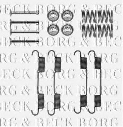 Комплектующие, колодки дискового тормоза BORG & BECK купить