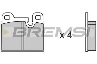 Комплект тормозных колодок, дисковый тормоз BREMSI купить