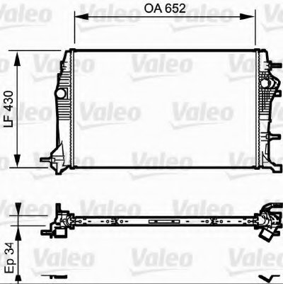 Радиатор охлаждения Renault Scenic/Grand Scenic 1.6-2.0dCi 09-