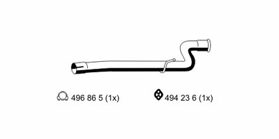 Труба выхлопного газа ERNST купить
