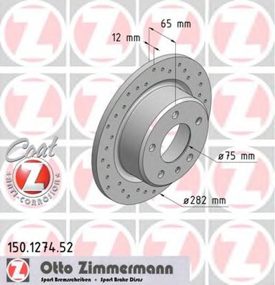 Тормозной диск SPORT BRAKE DISC COAT Z ZIMMERMANN купить