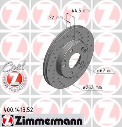 Тормозной диск SPORT BRAKE DISC COAT Z ZIMMERMANN купить