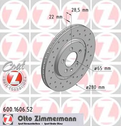 Тормозной диск SPORT BRAKE DISC COAT Z ZIMMERMANN купить