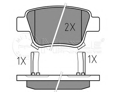 Колодки тормозные (задние) Toyota Avensis/Corolla 1.6-2.4i 03-09 (Bosch)