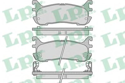 Комплект тормозных колодок, дисковый тормоз LPR купить