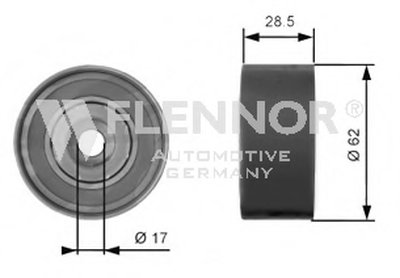 Паразитный / Ведущий ролик, зубчатый ремень FLENNOR купить