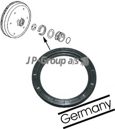 Уплотняющее кольцо, коленчатый вал JP GROUP купить